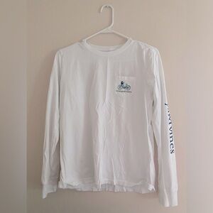 Vineyard Vines White Long Sleeve Top- Size S